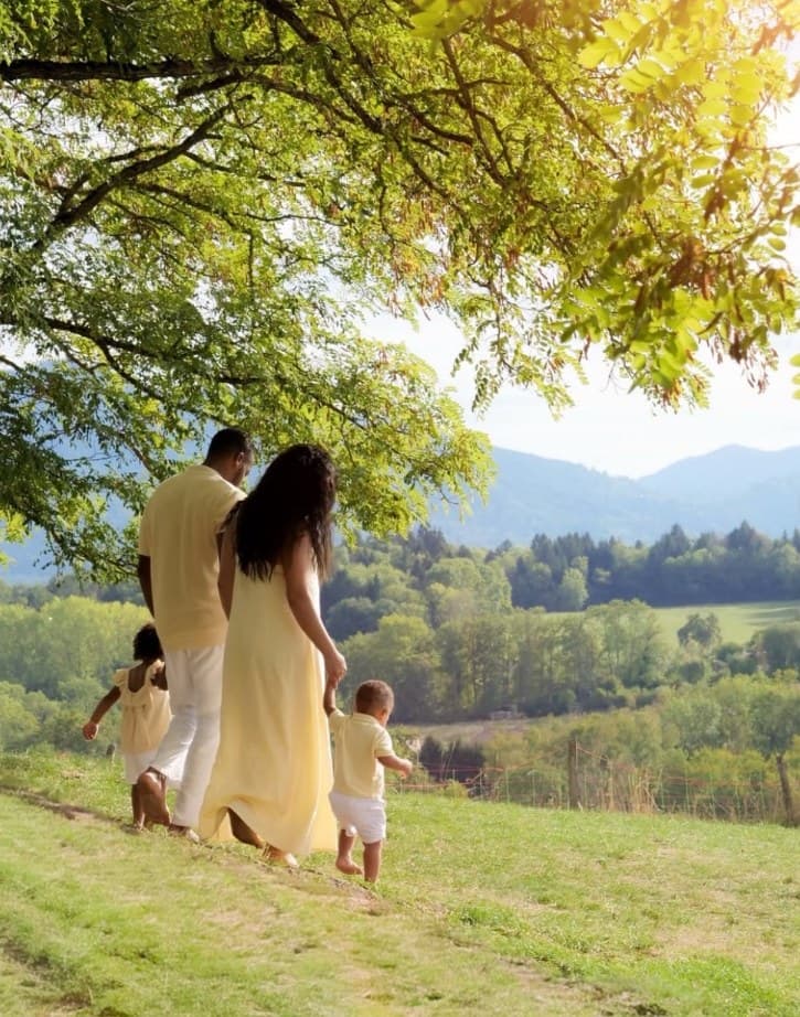 Famille en balade